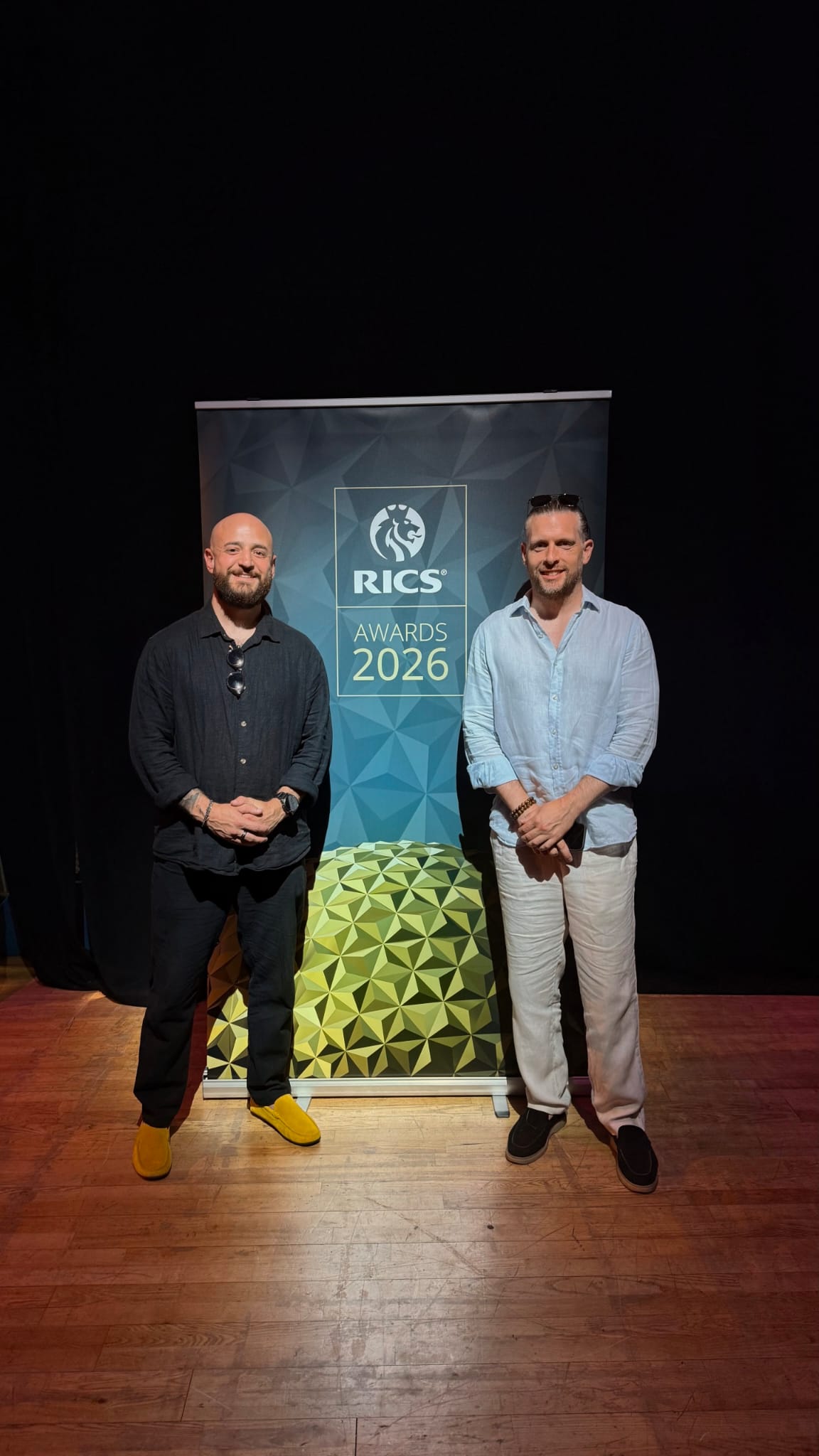 Sam Milne at the RICS Awards 2026